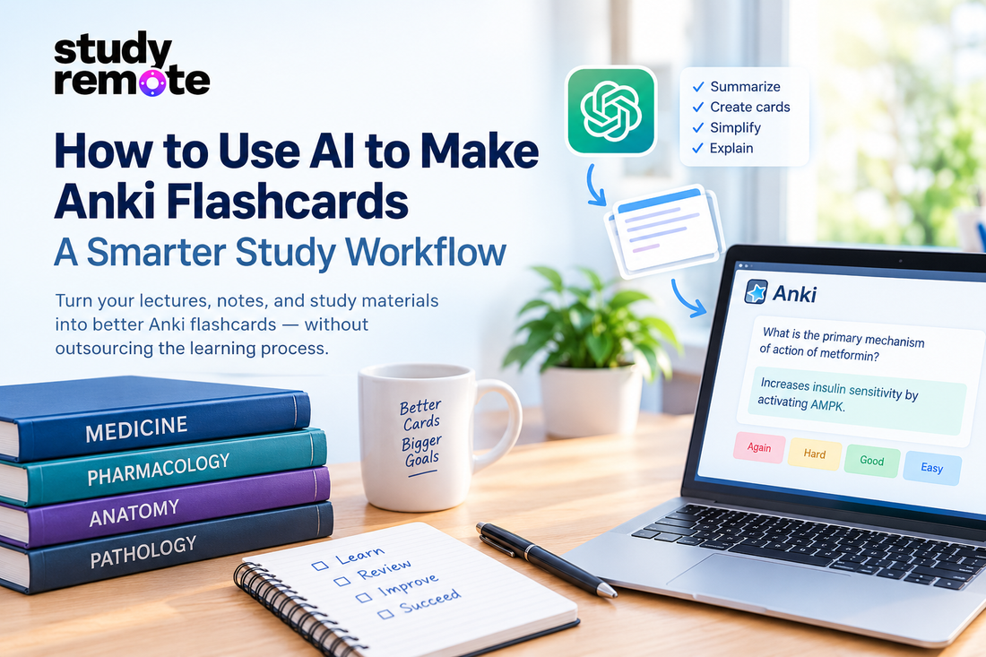 How to Use AI to Make Anki Flashcards: A Smarter Study Workflow