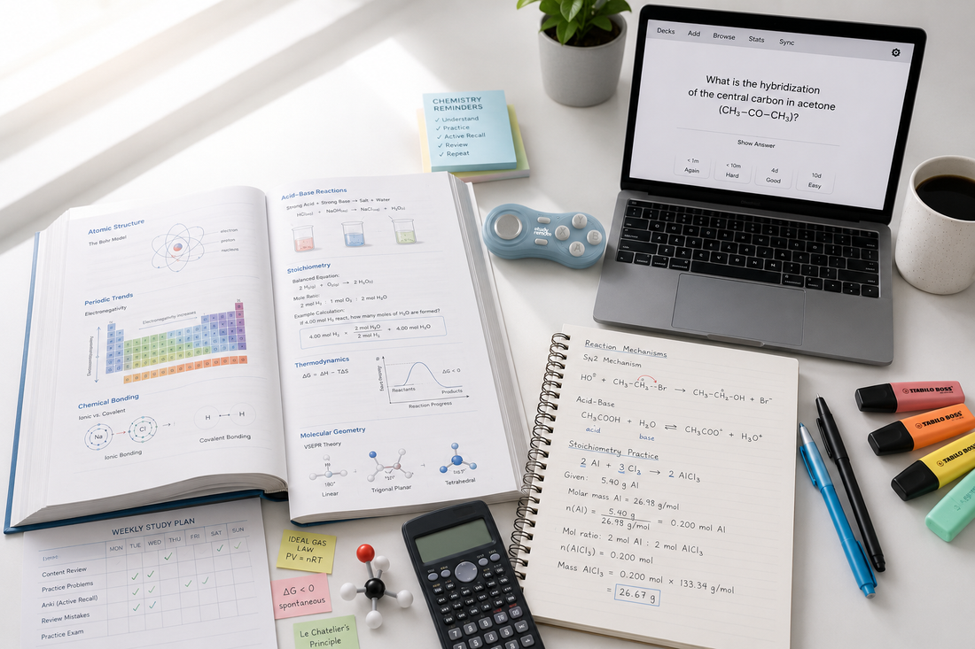 How to Study Chemistry as a Premed: A System That Actually Works with Anki