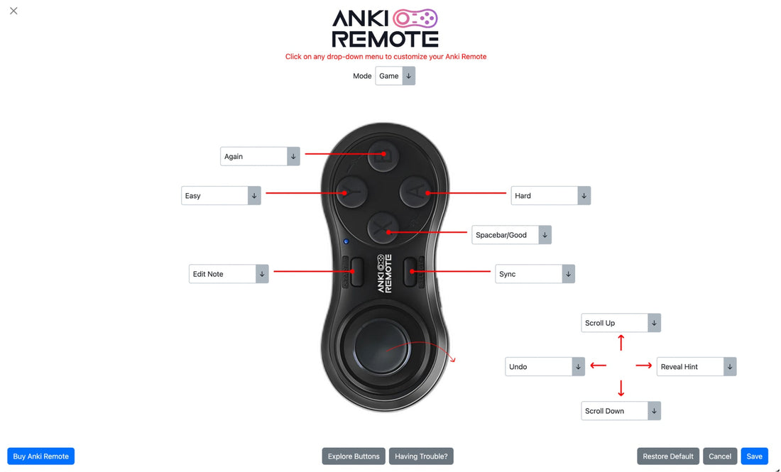 Anki Remote Add-on: Anki Shortcuts, Reveal Hint & Cloze Guide | StudyRemote